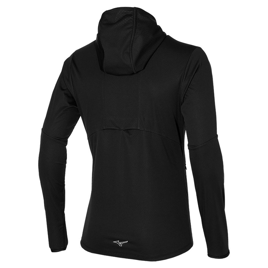 Black Men Mizuno Breath Thermo Jackets | 4650-RKFBO