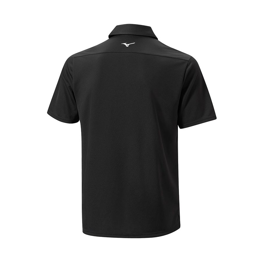 Black Men Mizuno Bt Winter Polo Shirts | 7928-QVHTM