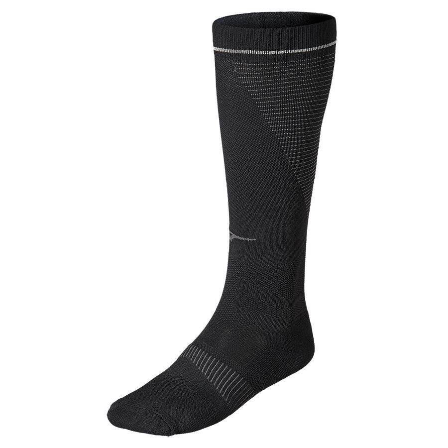 Black Men Mizuno Compression Socks | 4187-ZDQIX