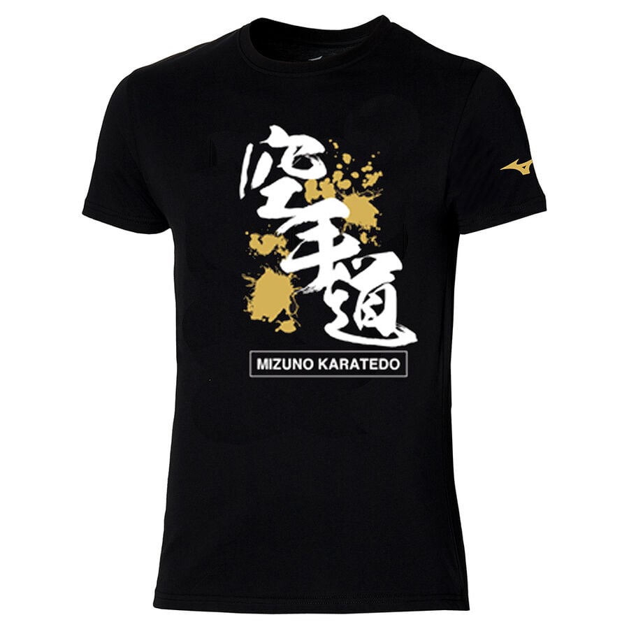 Black Men Mizuno Karate Jr T Shirts | 6017-ZDKPX