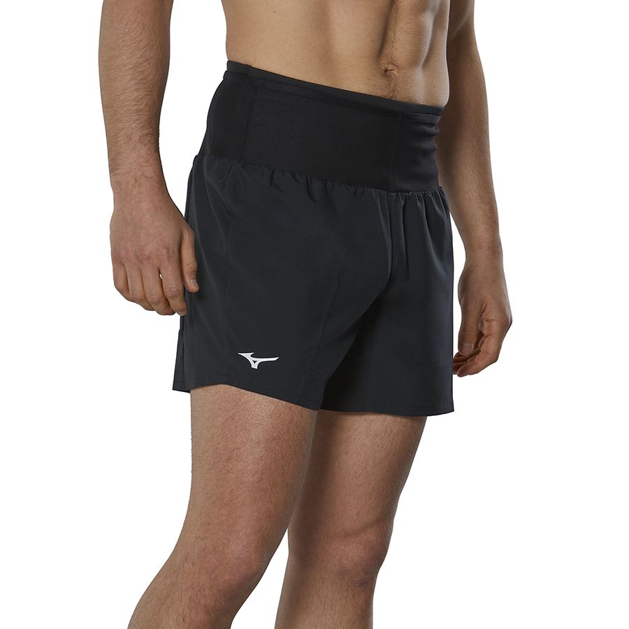 Black Men Mizuno Multi Pocket Shorts | 5429-NCVKW