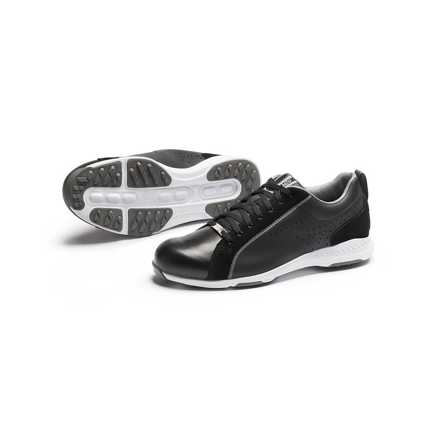 Black Men Mizuno Mzule Golf Shoes | 2107-NLIGE