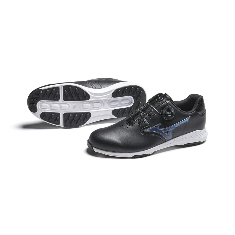 Black Men Mizuno Nexlite Gs Spikeless Golf Shoes | 6398-JDPOT