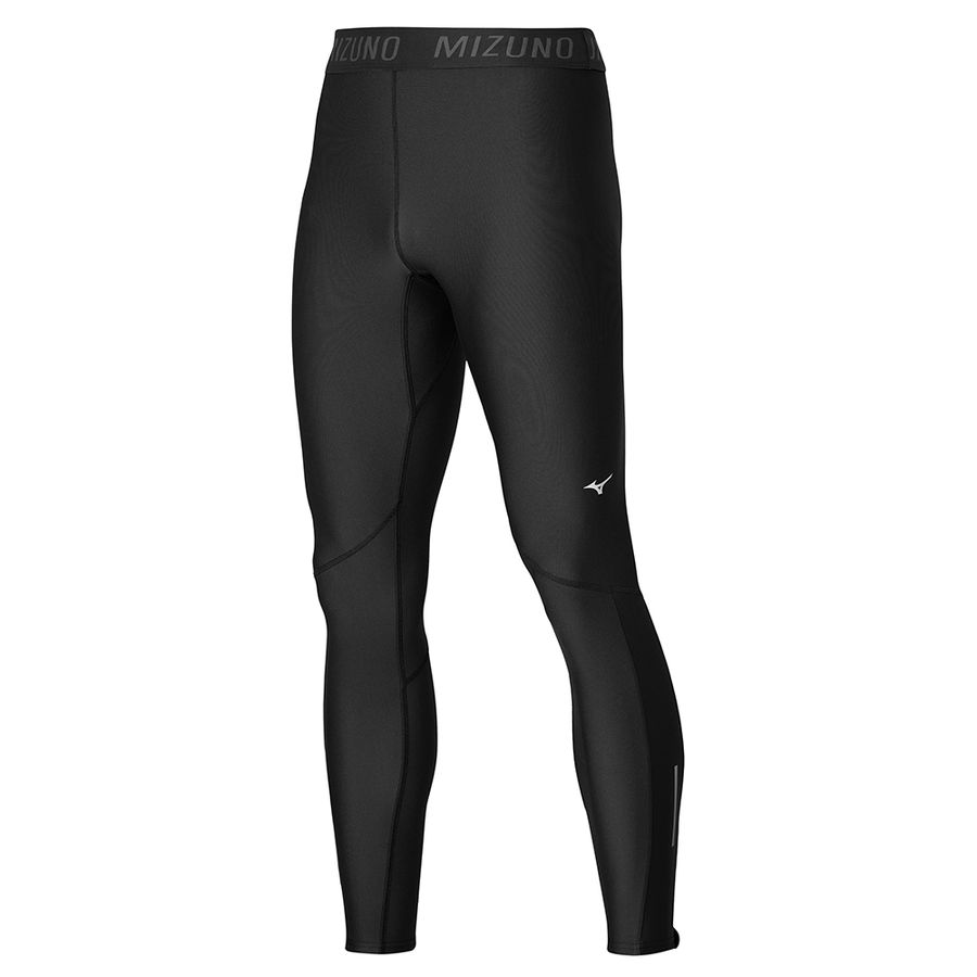 Black Men Mizuno Premium Tight Joggers | 2496-SWAGD