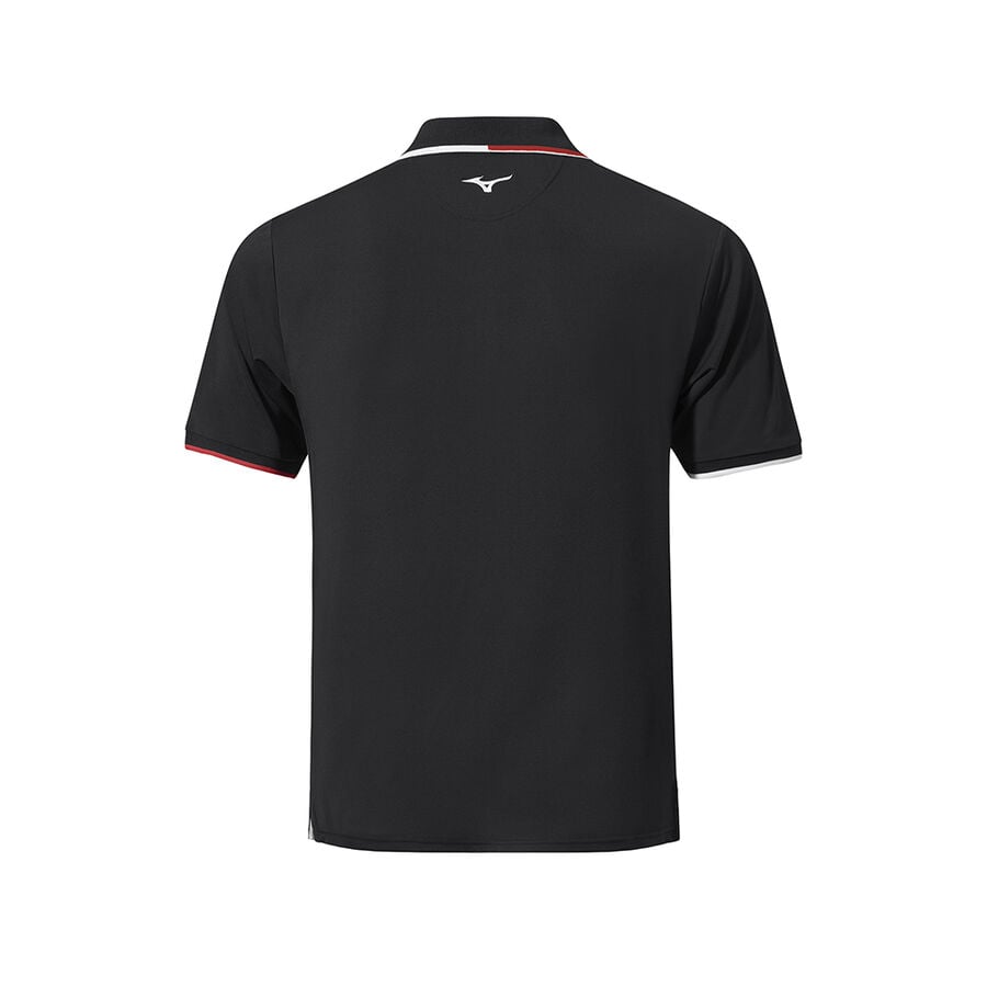 Black Men Mizuno Qd Comp Plus Polo Shirts | 6739-GSZUM