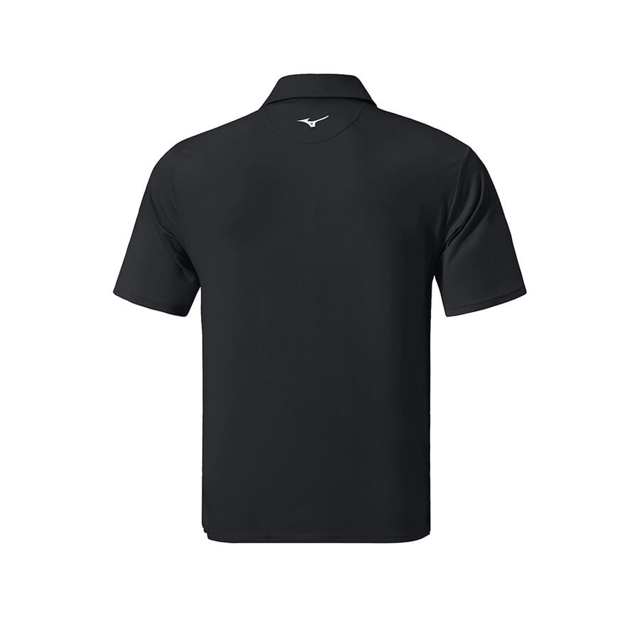 Black Men Mizuno Qd Comp Polo Shirts | 8201-BJRAS