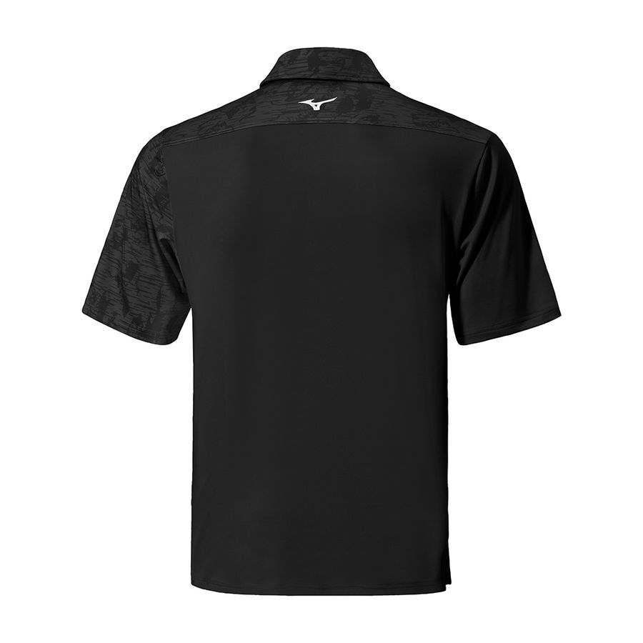 Black Men Mizuno Qd Hazard Bloc Polo Shirts | 6328-DQEYW