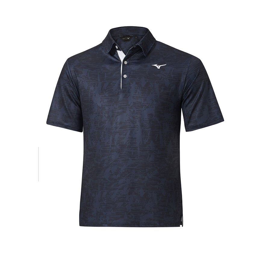 Black Men Mizuno Qd Hazard Polo Shirts | 6729-CVUZB