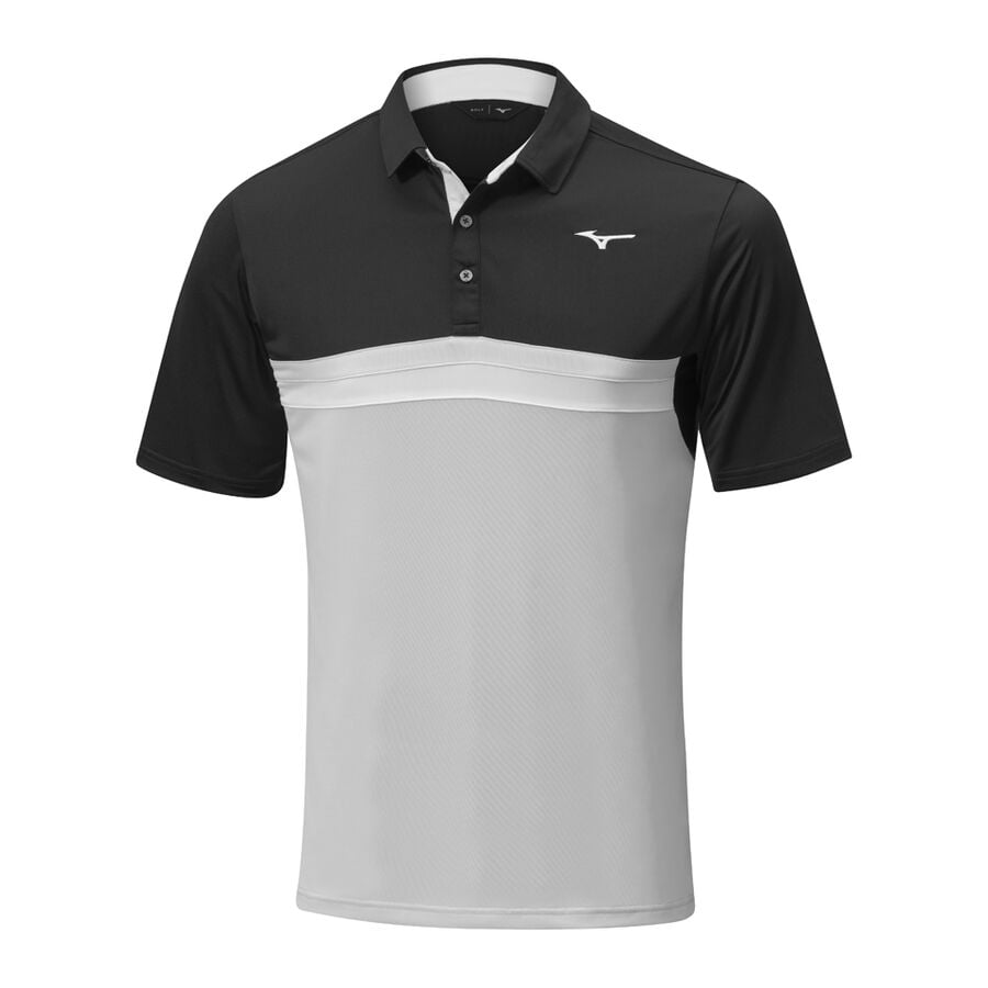 Black Men Mizuno Quick Dry Horizon Polo Shirts | 9485-XGJVD