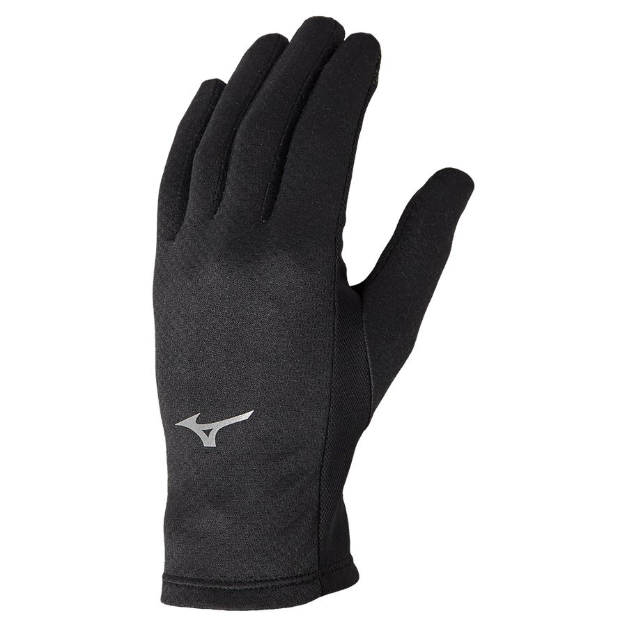 Black Men Mizuno Running Breath Thermo Gloves | 1780-WTBAZ