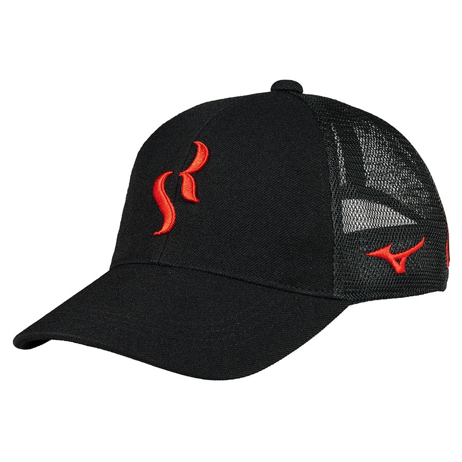 Black Men Mizuno Sergio Ramos Cap Headwear | 0628-LJSFA