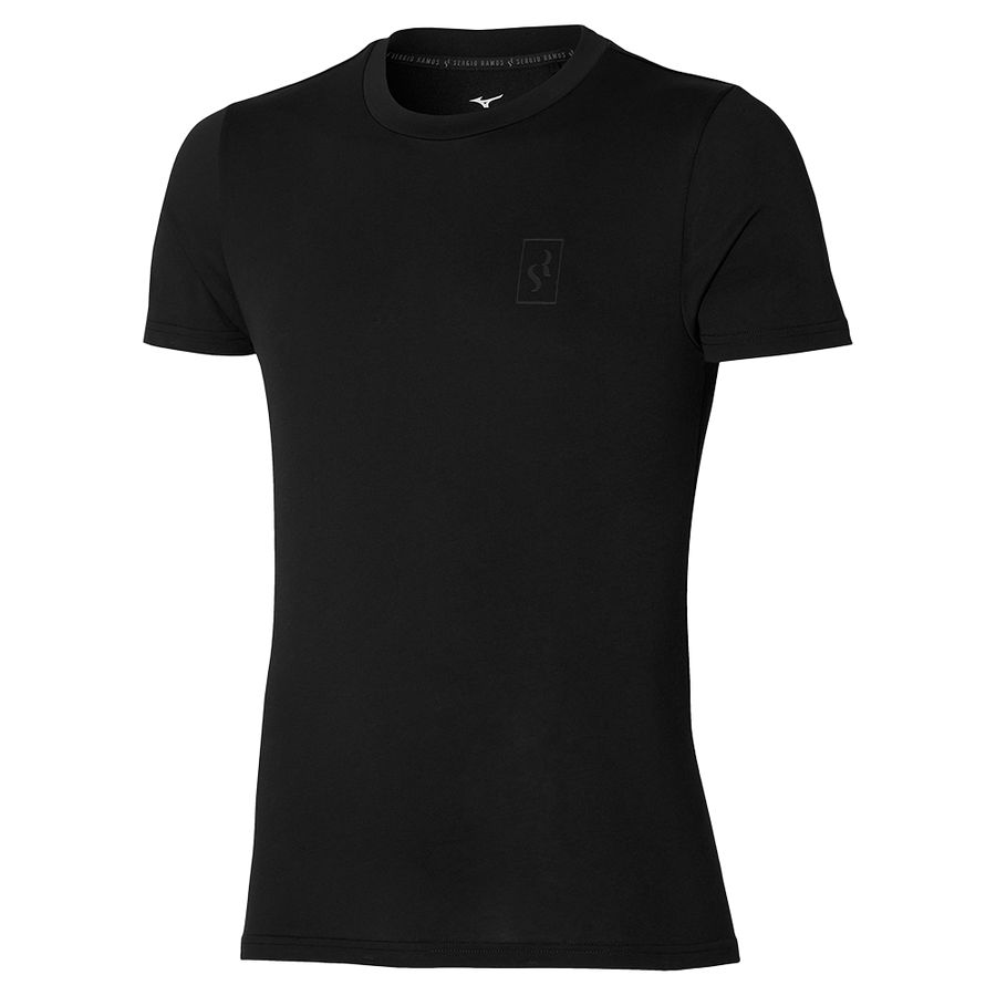 Black Men Mizuno Tee Sr T Shirts | 8592-FDANV