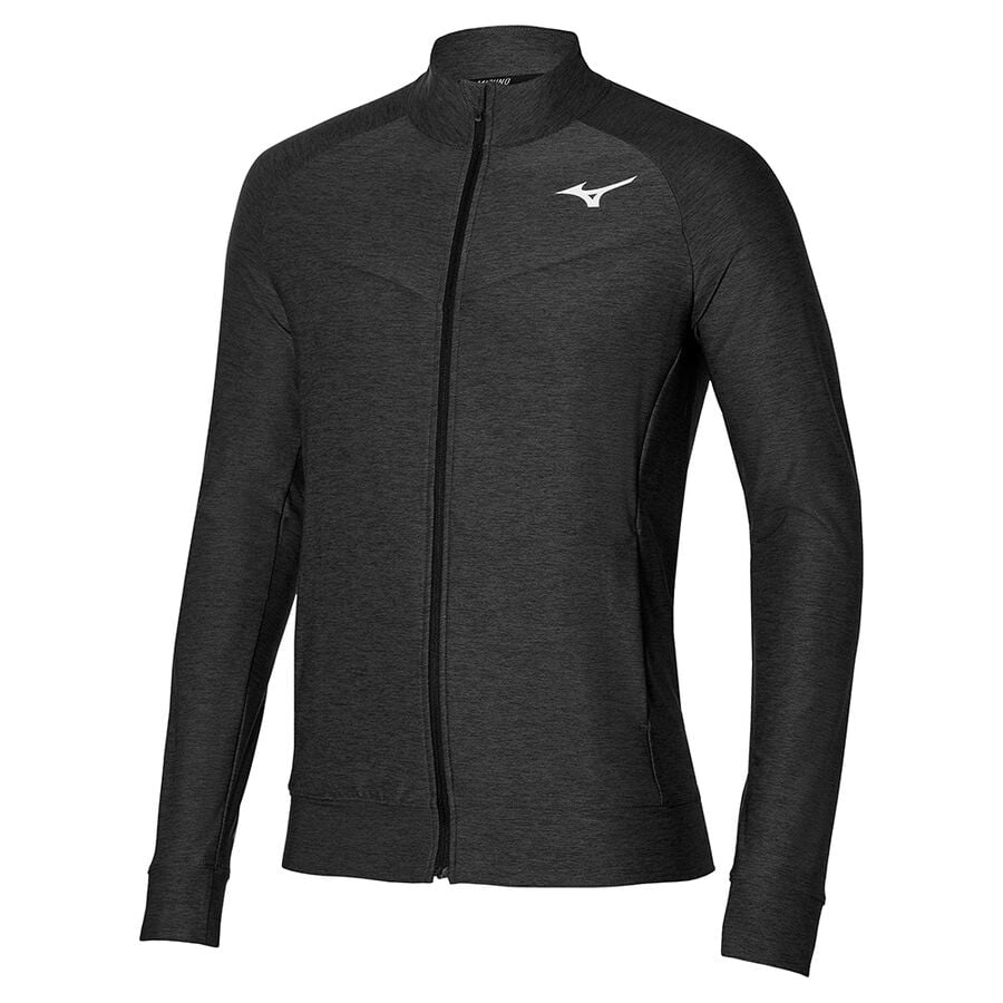 Black Men Mizuno Training Jackets | 1498-LBIWX