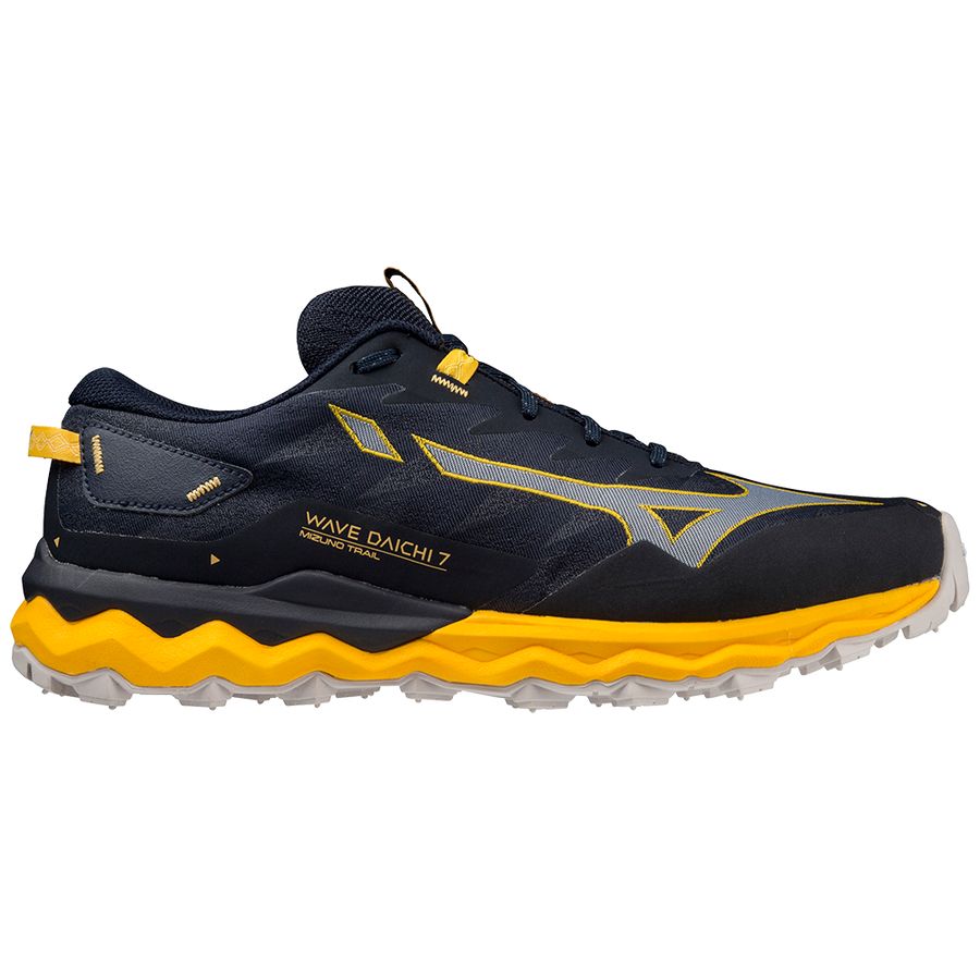 Black Men Mizuno Wave Daichi 7 Trail Running Shoes | 4391-MEQYB