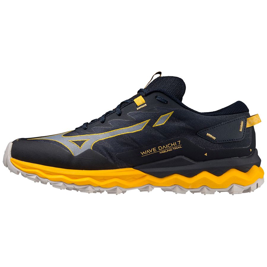 Black Men Mizuno Wave Daichi 7 Trail Running Shoes | 4391-MEQYB