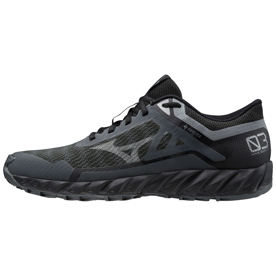 Black Men Mizuno Wave Ibuki 3 Gtx Trail Running Shoes | 3579-UPWXR