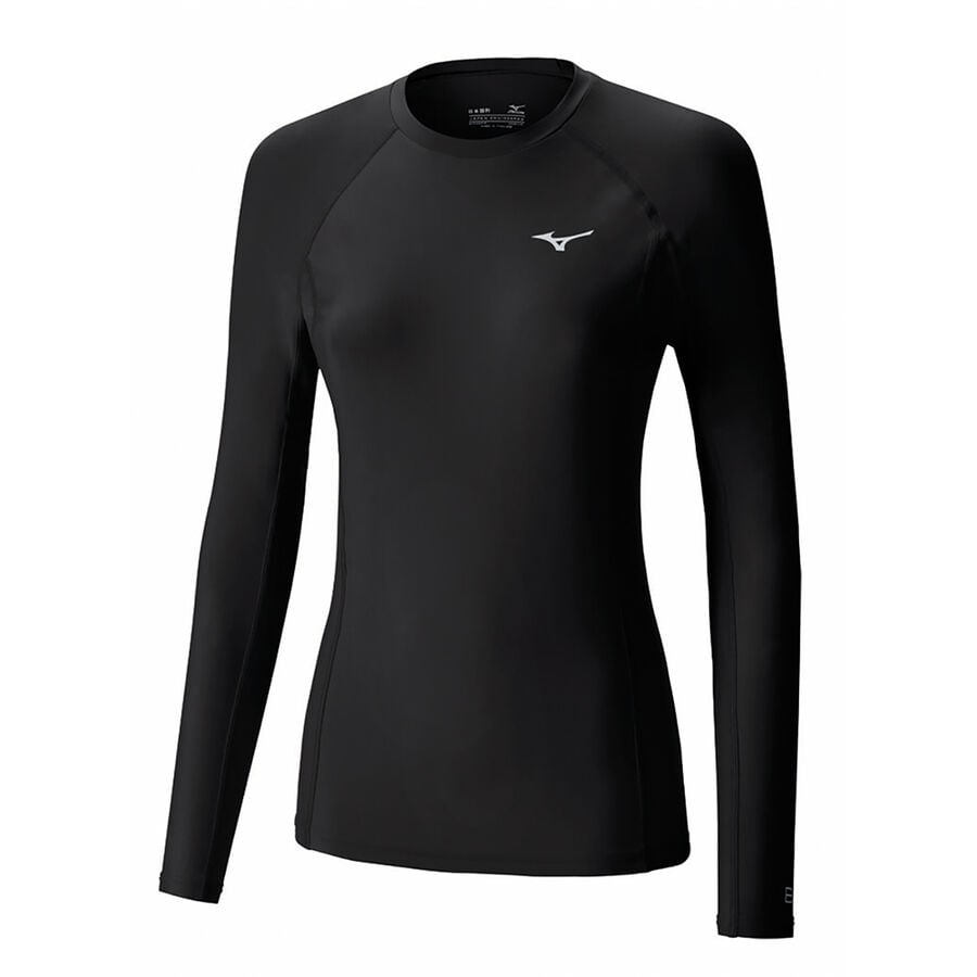 Black Women Mizuno Bio Gear Ls Tops | 6475-IZDJT