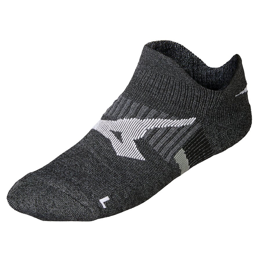 Black Women Mizuno Drylite Race Mid Socks | 3605-WJBPV