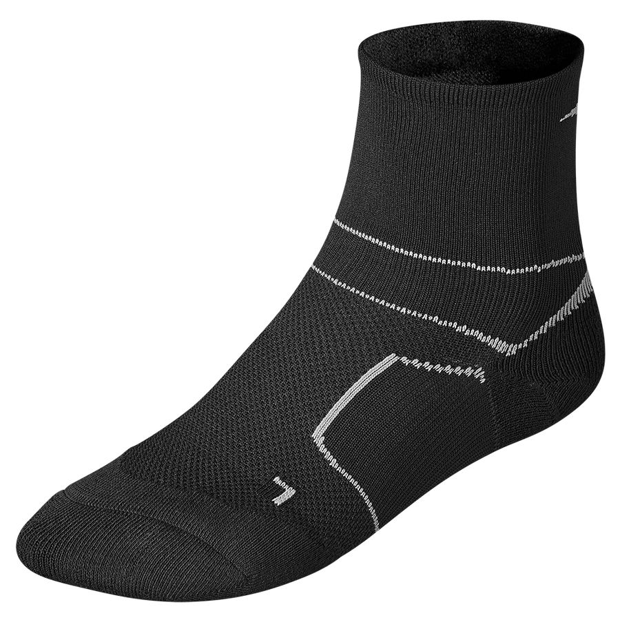 Black Women Mizuno Er Trail Socks | 7231-SPQUJ