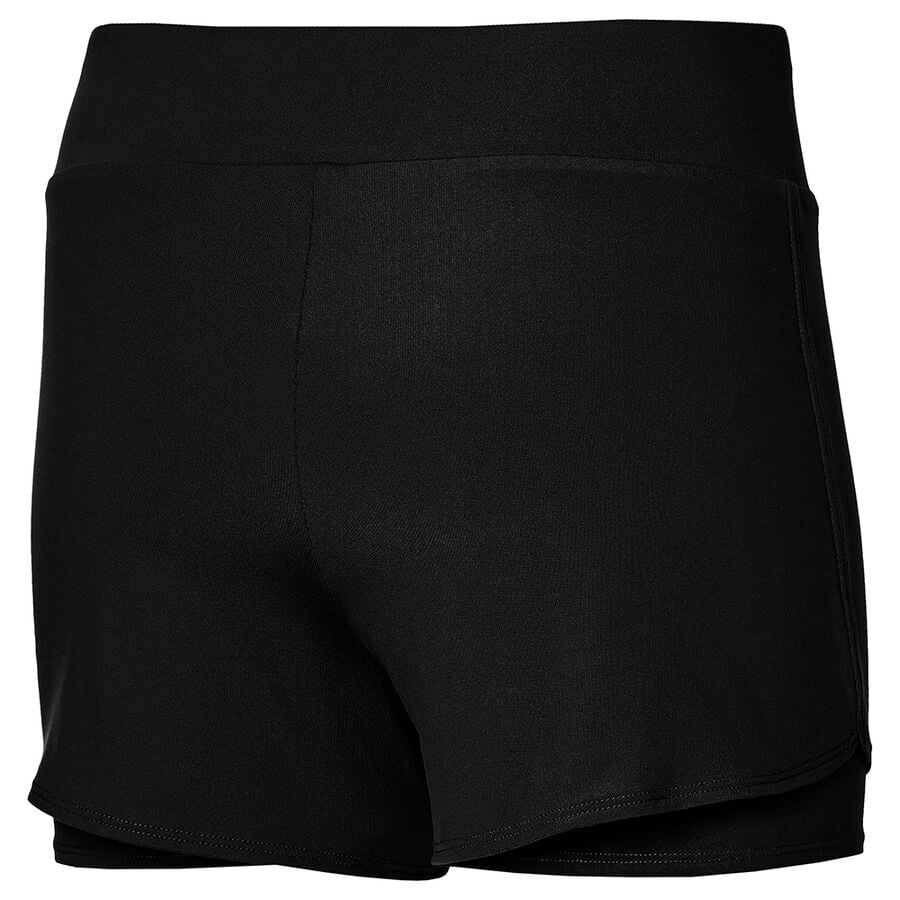 Black Women Mizuno Flex Shorts | 7013-HALRI