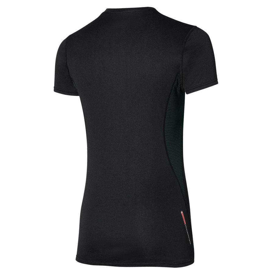 Black Women Mizuno Mid Weight-L T Shirts | 6930-GXRSQ