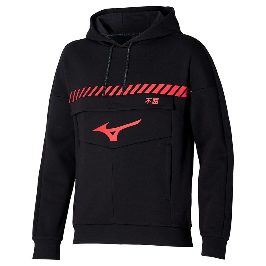 Black Women Mizuno Sergio Ramos Sweat Hoodie | 2380-CXMAD