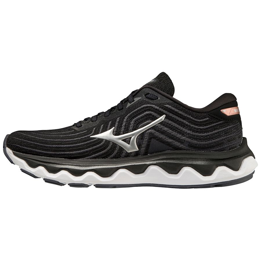 Black Women Mizuno Wave Horizon 6 Running Shoes | 9320-QYRDP