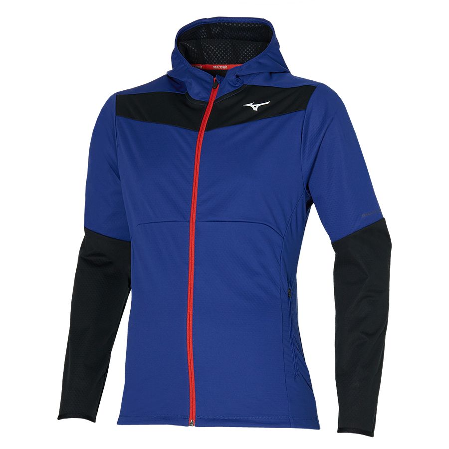 Blue Men Mizuno Breath Thermo Jackets | 5129-RDTLJ