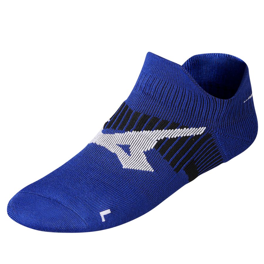 Blue Men Mizuno Drylite Race Mid Socks | 0736-OALQB