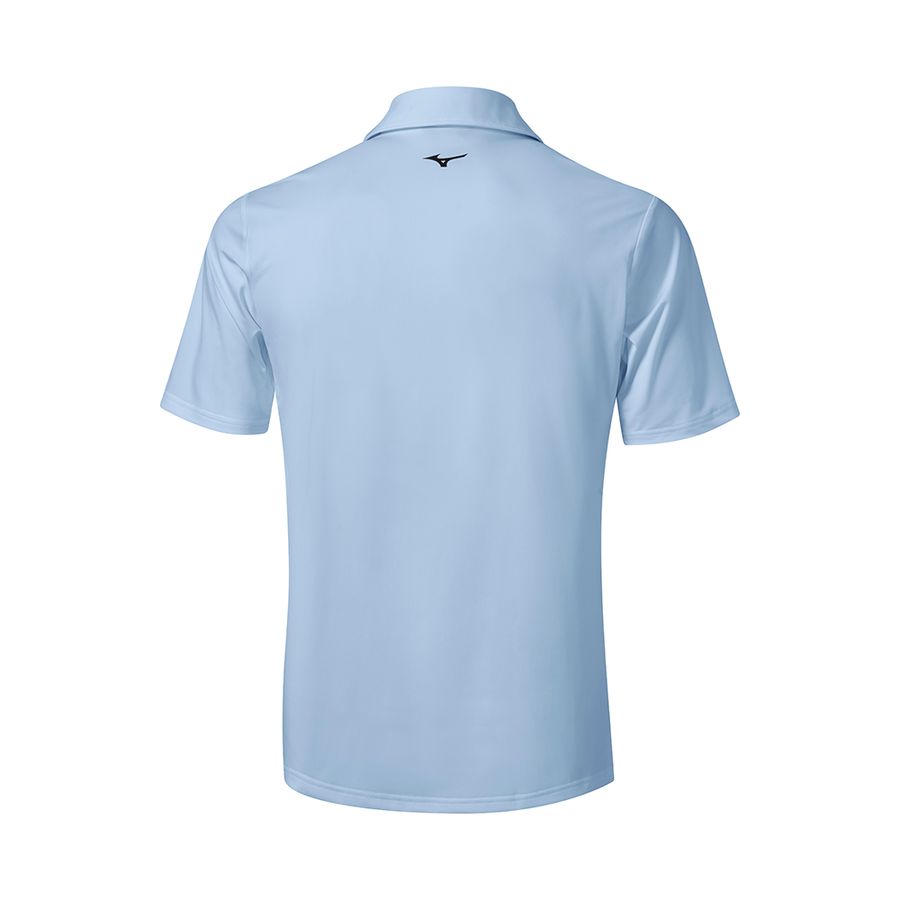 Blue Men Mizuno Elite Fade Polo Shirts | 0658-BKJRA