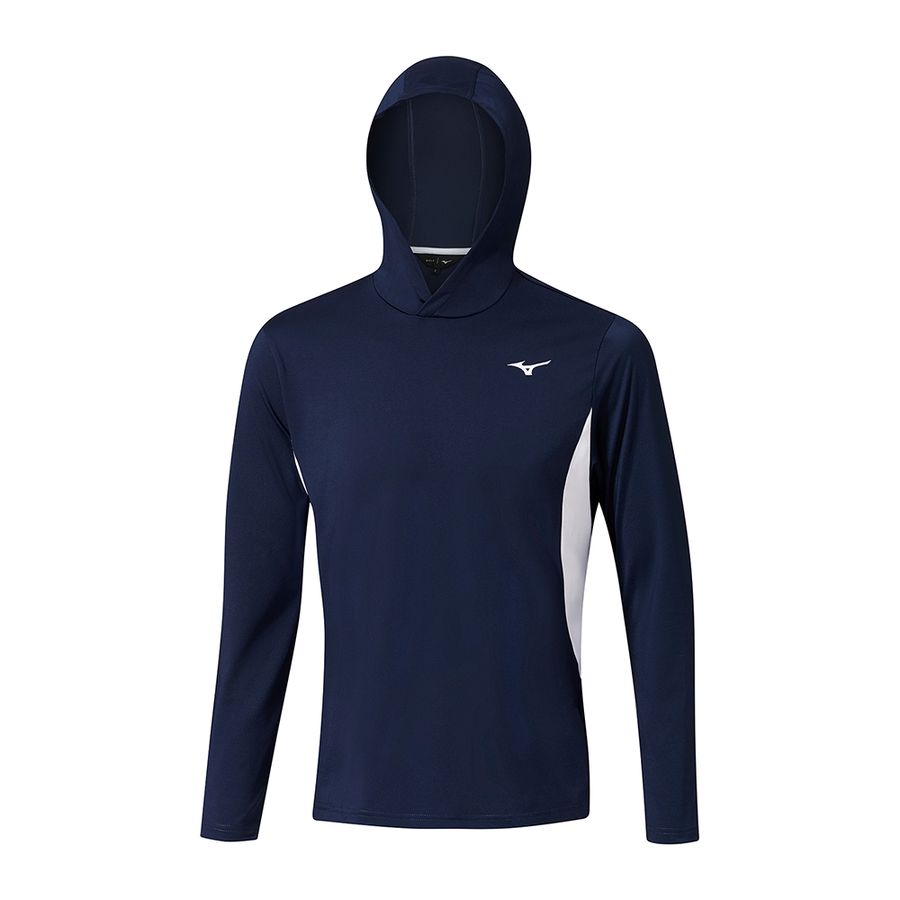 Blue Men Mizuno G-Style Hoodie | 9310-KRPDM