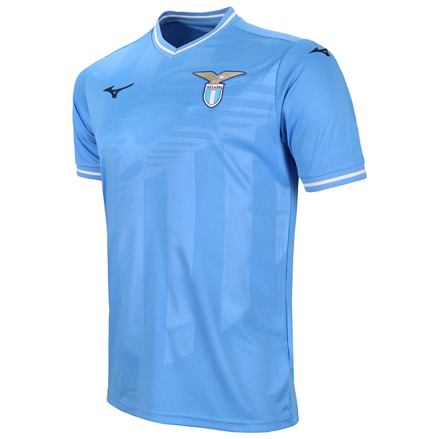 Blue Men Mizuno Home Ss Jersey Lazio Tops | 5324-XMRKY