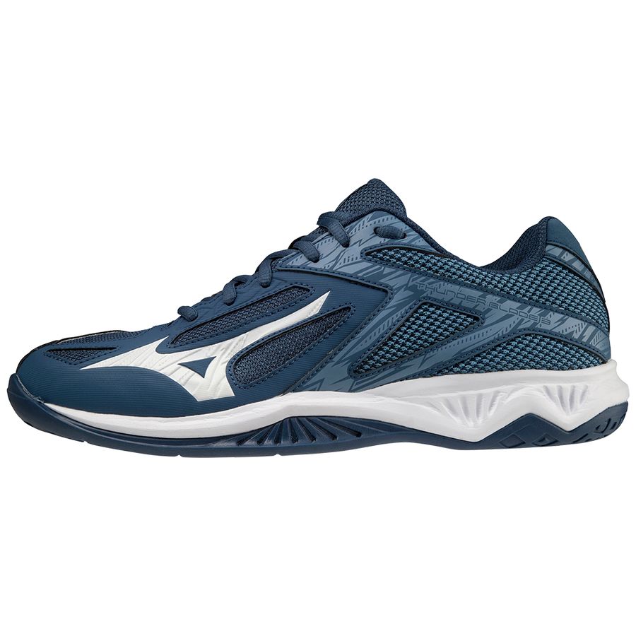 Blue Men Mizuno Lightning Star Z6 Jr Handball Shoes | 5276-KJLFV