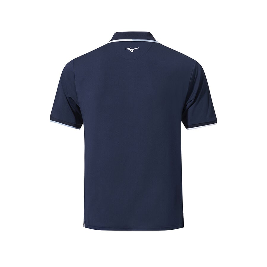 Blue Men Mizuno Qd Comp Plus Polo Shirts | 5908-NZRWK