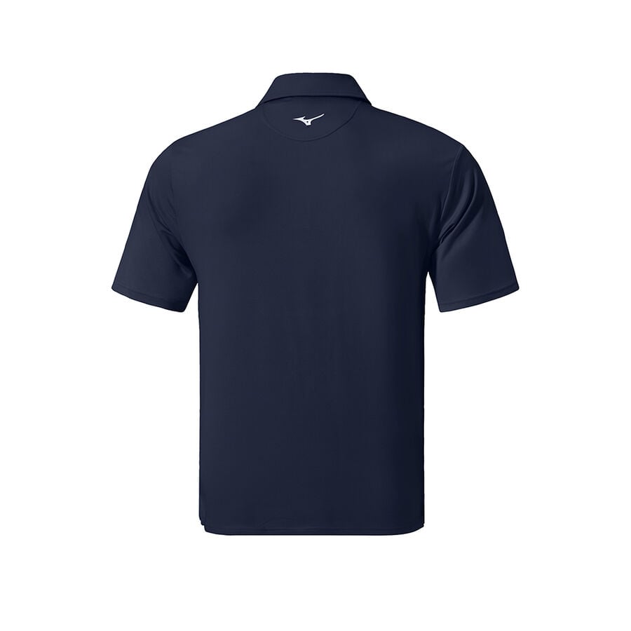 Blue Men Mizuno Qd Comp Polo Shirts | 9415-MFVBZ