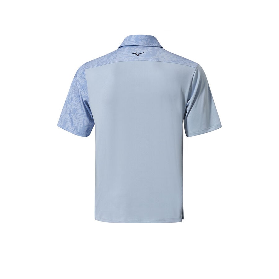 Blue Men Mizuno Qd Hazard Bloc Polo Shirts | 4793-GILJZ