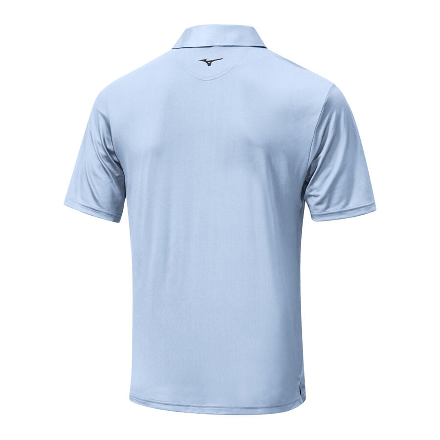 Blue Men Mizuno Quick Dry Oceanic Polo Shirts | 5470-OQVUE