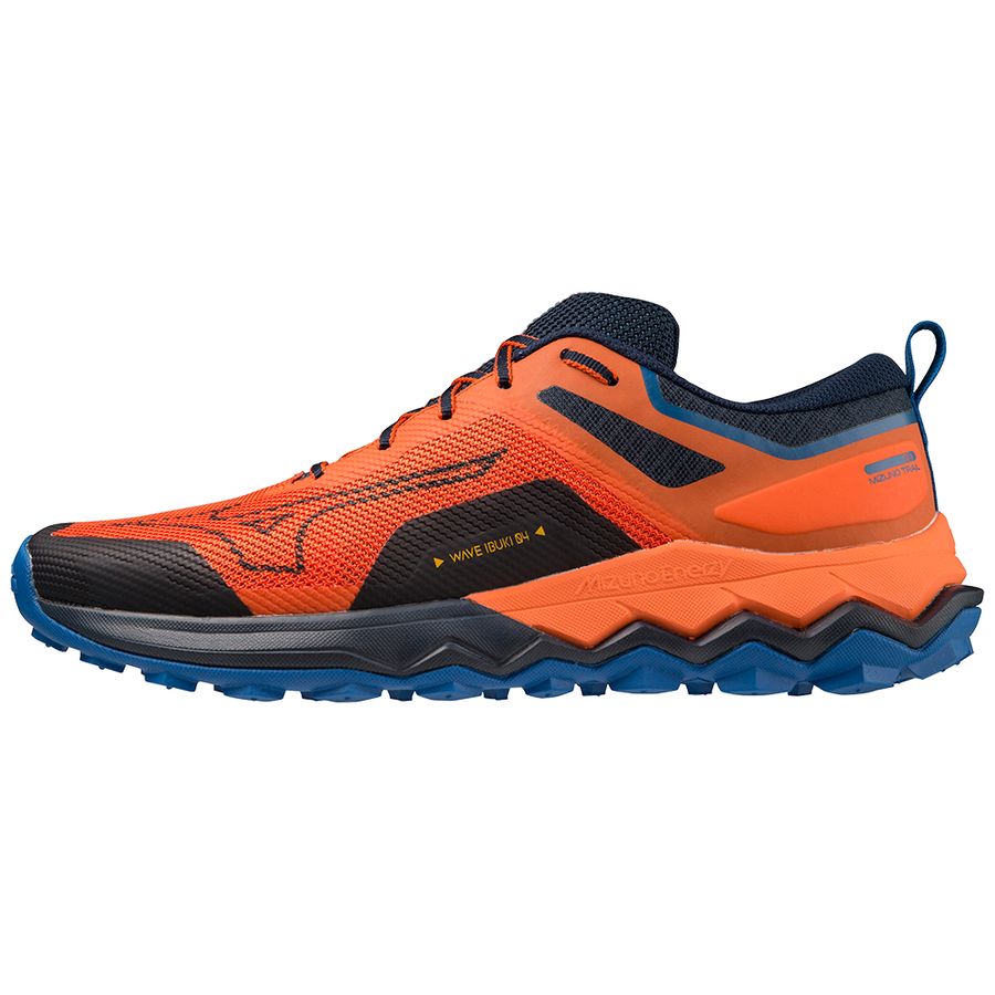 Blue Men Mizuno Wave Ibuki 4 Trail Running Shoes | 7852-JCBSM