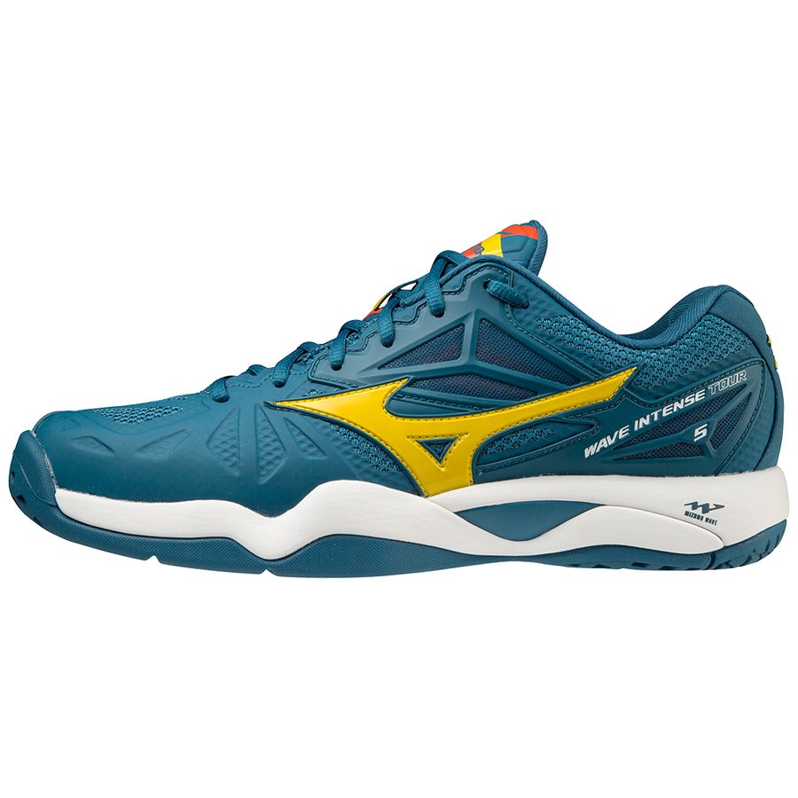 Blue Men Mizuno Wave Intense Tour 5 Ac Tennis Shoes | 0975-NHPOT