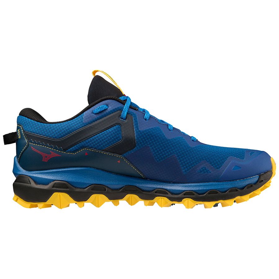 Blue Men Mizuno Wave Mujin 9 Running Shoes | 5301-YAHLF