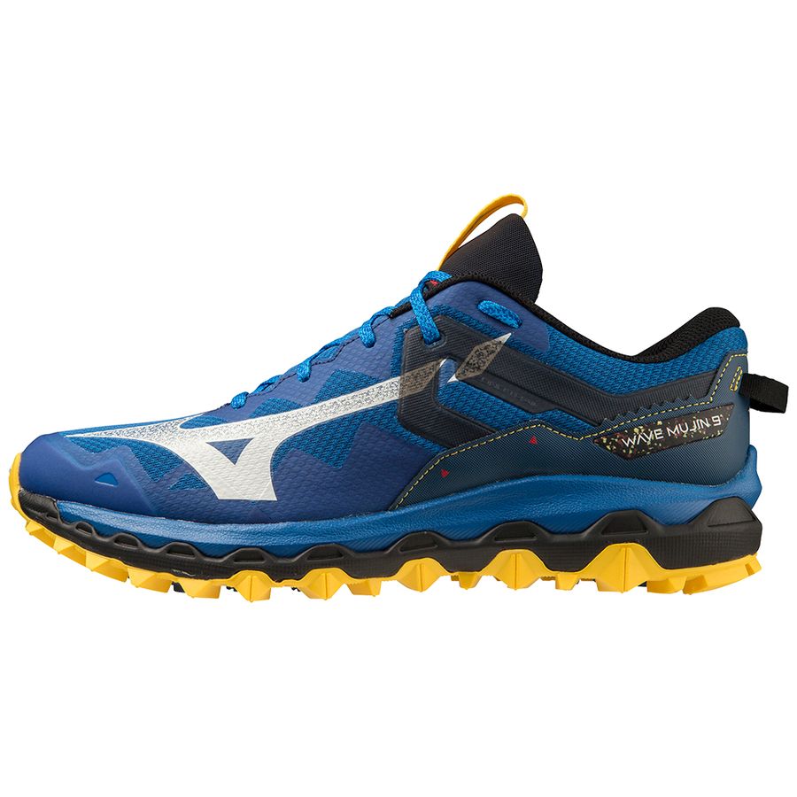 Blue Men Mizuno Wave Mujin 9 Running Shoes | 5301-YAHLF