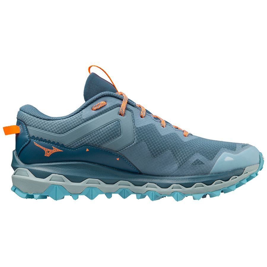 Blue Men Mizuno Wave Mujin 9 Trail Running Shoes | 4938-POVUS