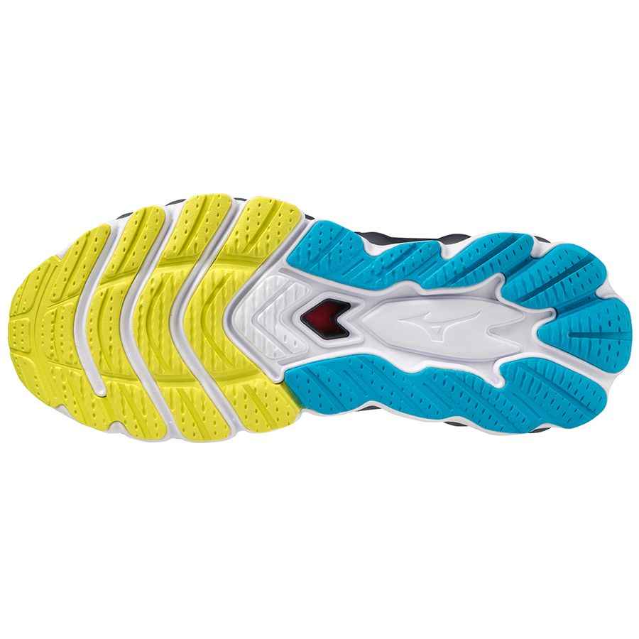 Blue Men Mizuno Wave Sky 7 Running Shoes | 5894-TNRWO