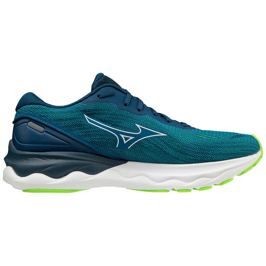 Blue Men Mizuno Wave Skyrise 3 Running Shoes | 2856-DBTQM