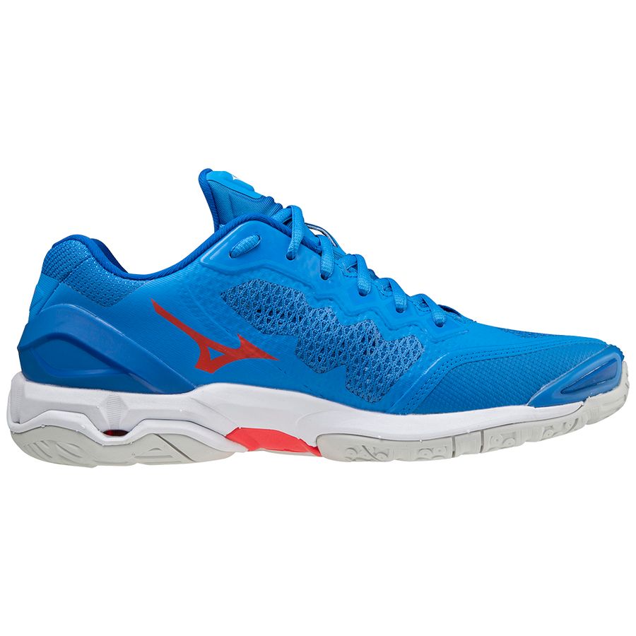 Blue Men Mizuno Wave Stealth V Handball Shoes | 1754-RFEHI