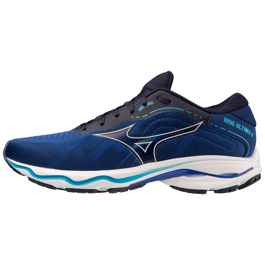 Blue Men Mizuno Wave Ultima 14 Running Shoes | 8301-PQICM