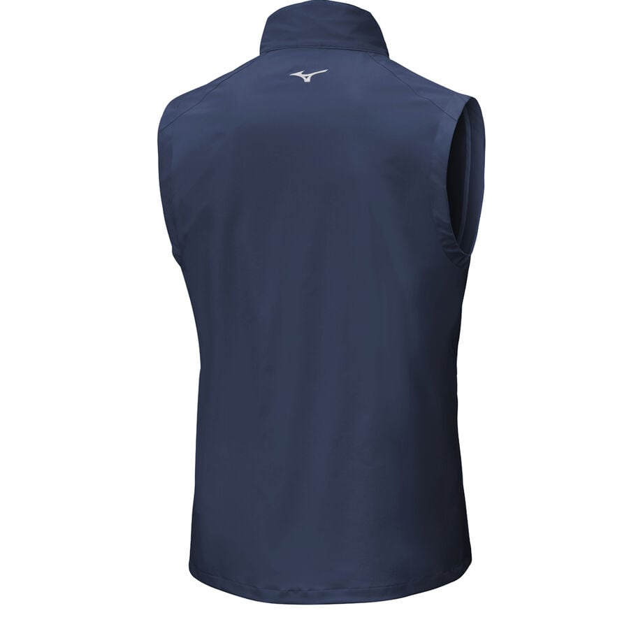 Blue Men Mizuno Windlite Gillet Jackets | 6152-REQLY