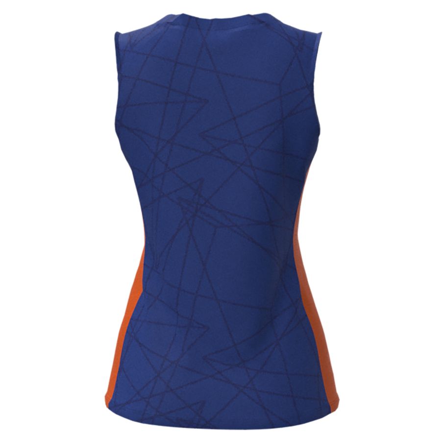 Blue Women Mizuno Nevobo Volleyball Match Tanks | 1758-TCBSY