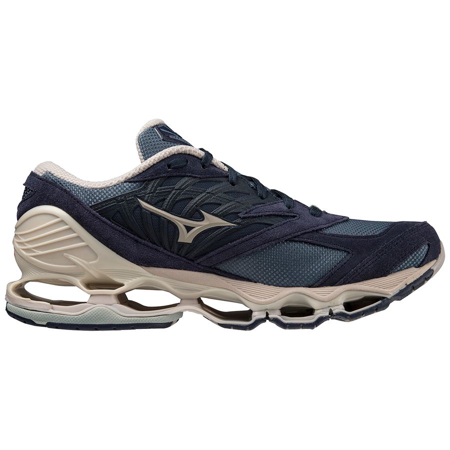 Blue Women Mizuno Wave Prophecy Ls Sneakers | 1637-PIEXJ