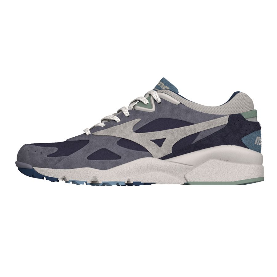 Blue / Grey Men Mizuno Sky Medal Premium Sneakers | 1023-SVGCN